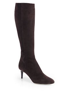 Jimmy Choo Gem Suede Knee High Boots   Paloma Brown