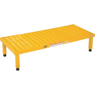 Vestil Adjustable Work Mate Stand   Serrated Deck, 48 Inch L x 19 Inch W, 14
