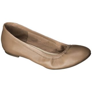 Girls Cherokee Hailey Genuine Leather Ballet Flats   Tan 2