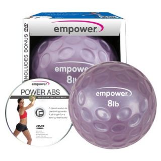 Empower Fingertip Medicine Ball With DVD 8Lb   Pink