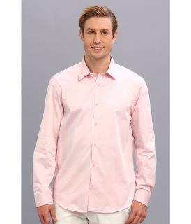 Report Collection Long Sleeve Solid Shirt With Fancy Detail Mens Long Sleeve Button Up (Pink)