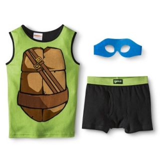 Teenage Mutant Ninja Turtles Leonardo Boys Tank/Underwear Set w/ Mask   Blue XS