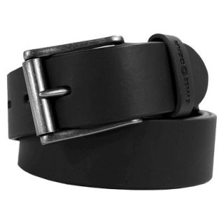 Swiss Gear Mens Genuine Leather Belt   Black XL