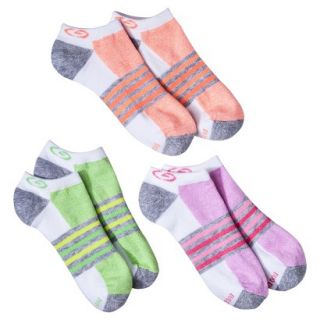 C9 by Champion Girls 3 Pack Low Cut Socks   White 5.5 8.5