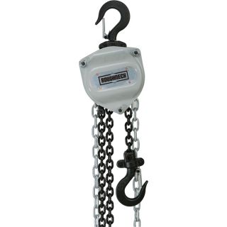 Roughneck Manual Chain Hoist   1 Ton, 20ft. Lift