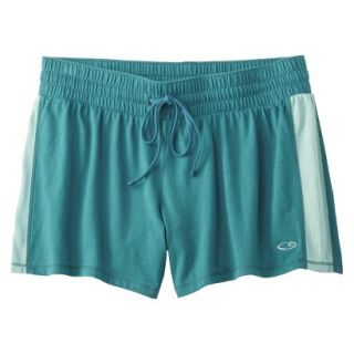 C9 by Champion Womens Jersey Short W/Mesh Inset   Vintage Teal S
