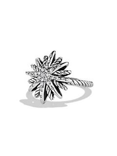 David Yurman Starburst Small Ring with Diamonds   Silver