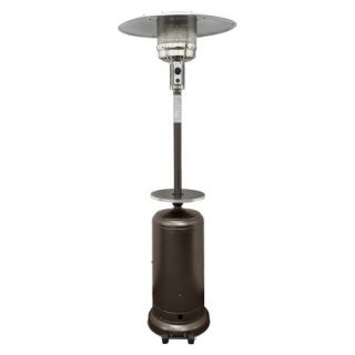 Garden Sun Tall Propane Patio Heater with Table   Hammered Bronze