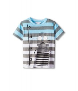 Little Marc Jacobs Dip Dye Striped S/S Tee With Mr Marc Boys T Shirt (Gray)