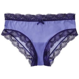 Gilligan & OMalley Womens Mesh Lace Trim Hipster   Violet Lily XL