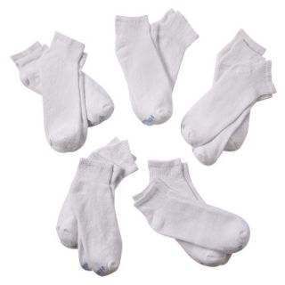 Hanes Girls Basic Ankle Socks   White L