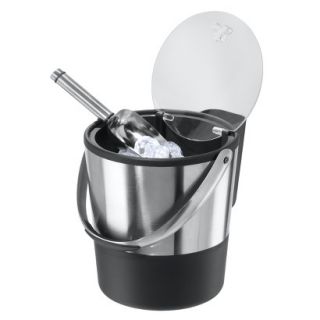 Oggi Stainless Steel Double Wall Ice Bucket and Scoop   3.8 Liter