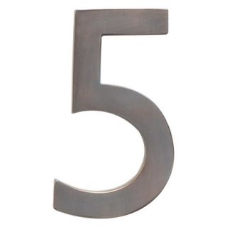 Architectural Mailboxes 5 House Number 5   Dark Aged Copper