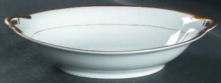 Noritake Chaumont, The 9 Oval Vegetable Bowl, Fine China Dinnerware   Wide Gold
