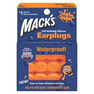 Macks Pillow Soft Kids Silicone Earplugs   6 Pair