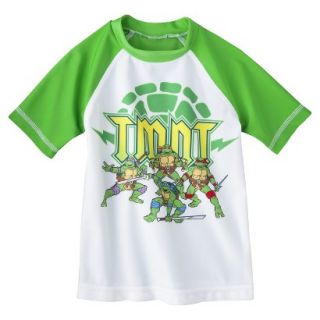 Teenage Mutant Ninja Turtles Toddler Boys Rashguard   Green/White 2T