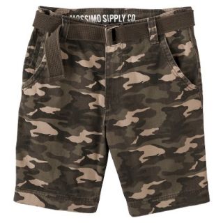Mossimo Supply Co. Mens Belted Flat Front Shorts   Camo 36