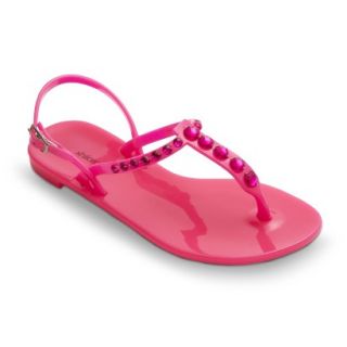Girls Xhilaration Ginny Jelly Sandals   Pink L 3 4
