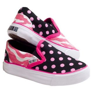Toddler Girls Xolo Shoes Zany Zebra Slip on Sneakers   Multicolor (9)