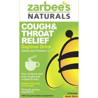 Zarbees Naturals Apple Spice Cough and Throat Relief Daytime Drink Packets   6
