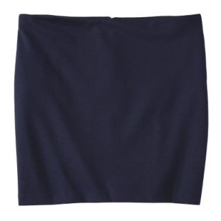Merona Womens Plus Size Ponte Pencil Skirt   Navy 24W