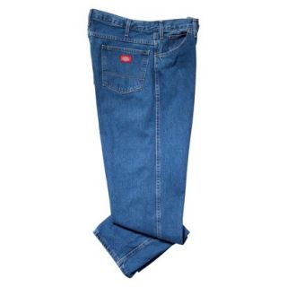 Dickies Mens Regular Fit 5 Pocket Jean   Stone Washed Blue 34x30