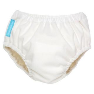 Charlie Banana Reusable Swim Diaper Size XL   White