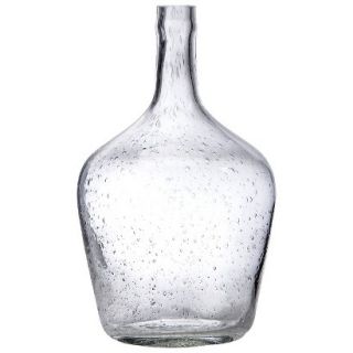 Threshold Bubble Glass Demijohn Vase   Clear 9.8