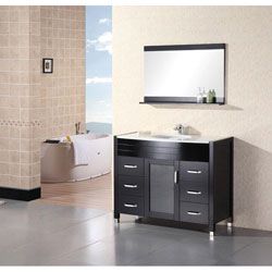 Design Element Design Element Cascade 48 inch Single Sink Stone Bathroom Vanity Multi Size Single Vanities