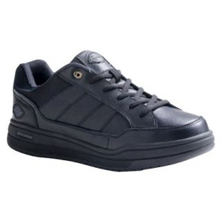 Mens Dickies Athletic Skate Genuine Leather Sneakers   Black 12