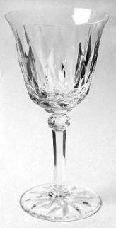 St Louis Provence Water Goblet   Cut Vertical Design On Bowl, Knob Stem