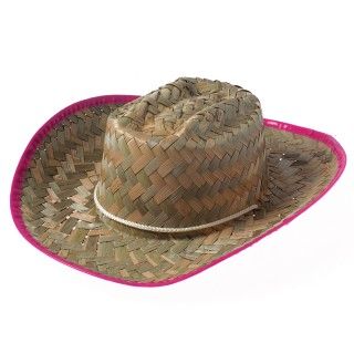 Cowgirl Hat with Pink Trim
