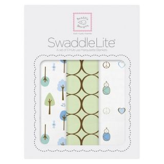 Swaddle Designs Cute & Calm SwaddleLite 3pk   Kiwi