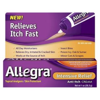 Allegra Intensive Relief Anti Itch Cream   1 oz