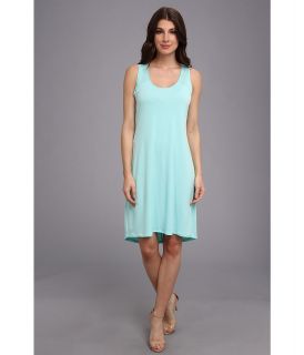 Calvin Klein S/L High Low Shirt Matte Jersey Dress Womens Dress (Blue)