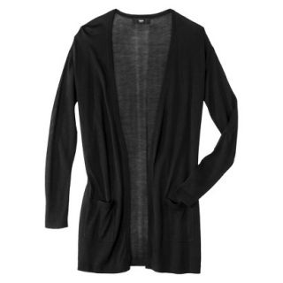 Mossimo Petites Long Sleeve Cardigan Sweater   Gray