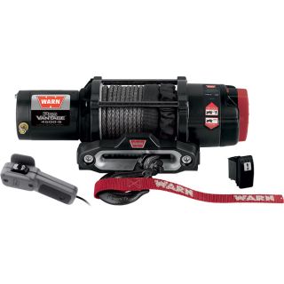 Warn ProVantage 4500 Series 12 Volt ATV Winch   With Synthetic Rope, 4,500 Lb.