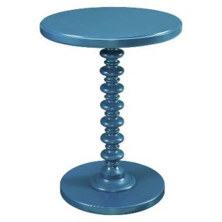 Accent Table Powell Round Spindle Table   Teal