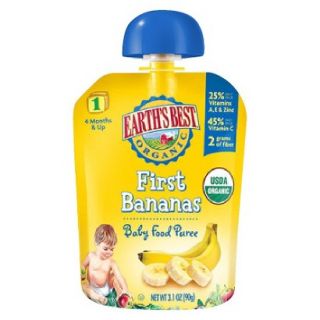 Earths Best Baby Food Pouch   First Bananas 3.1oz (12 Pack)
