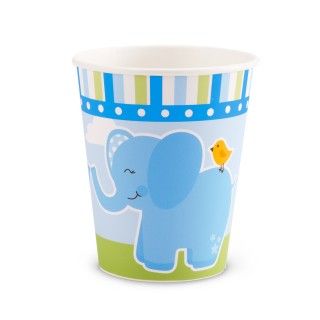 Blue Elephants 9 oz. Paper Cups
