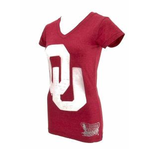 Oklahoma Sooners NCAA Womens Enfuego Burn Logo T Shirt