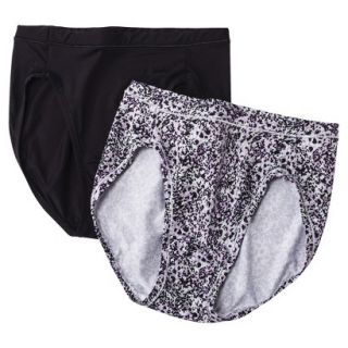 Hanes Womens Premium 2 Pack Micro Hi Cut Panty NB43AS   Assorted