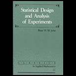 Statistical Design and Analysis