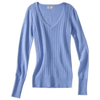 Mossimo Supply Co. Juniors Pointelle Sweater   Blue XS(1)