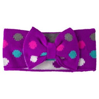 Cherokee Girls Polka Dot Headband   Purple OSFM