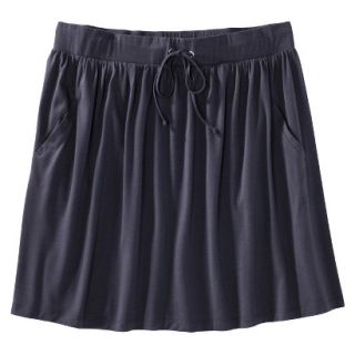 Merona Womens Plus Size Front Pocket Knit Skirt   Navy 1