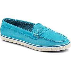 Sperry Top Sider Womens Phoenix Bachelor Blue Canvas Shoes, Size 7 M   9507195