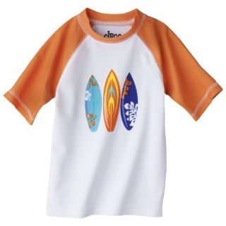 Circo Infant Toddler Short Sleeve Surfboard Rashguard   Tangerine 5T