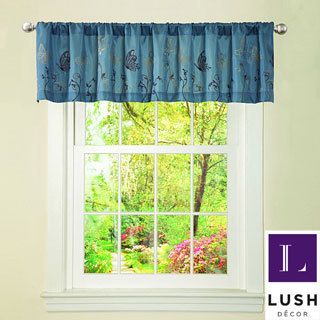 Lush Decor Blue/ Brown Butterfly Dreams Valance