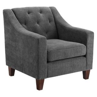 Accent Chair Upholstered Chair Tufted Chair   Gray